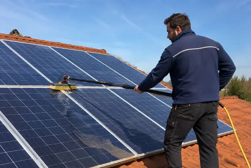 Nettoyage et entretien de panneaux solaires à Barbâtre