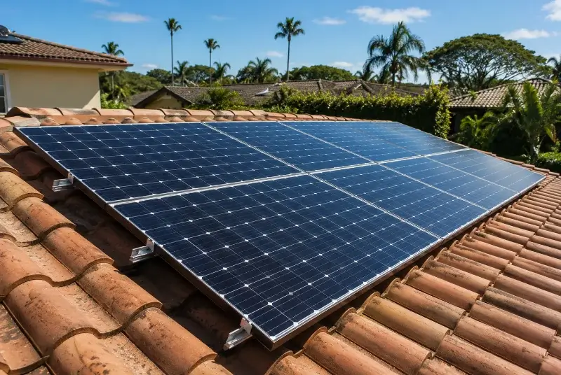 Installation de panneaux solaires à Barbâtre